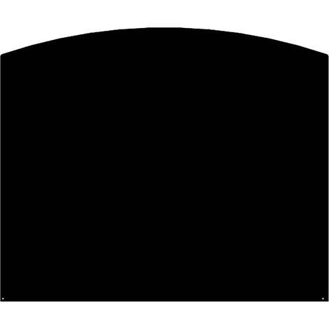Le Marquier – Plaque de sol demi-ronde noire 120x100 cm – Acier peint