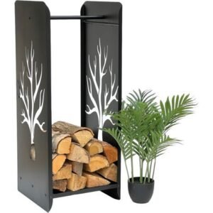Dandibo – Étagère à bois de cheminée 101470 – 100 cm