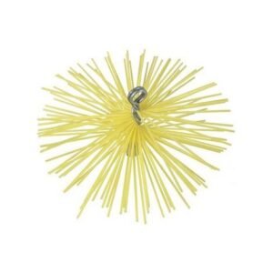 Ribitech – Hérisson de ramonage rond 150 mm – Nylon robuste pour nettoyage conduits