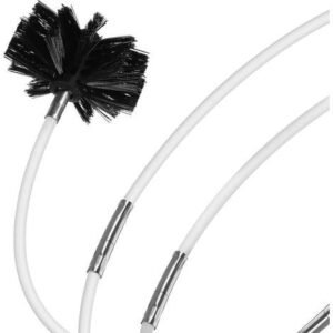 Ecleanfy - Kit de nettoyage de ventilation, brosse de cheminée, brosse de ventilation avec tuyau de raccordement, accessoires pour outils de nettoyage