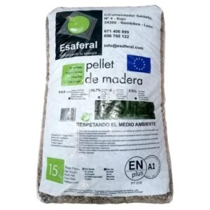 Granulés de bois EASAFERAL & TEC PELLETS sac de 15 kg