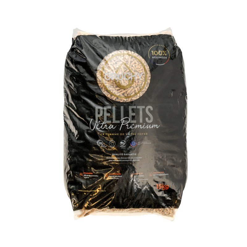 Granulés de bois ULTRA PREMIUM - Gruchy - Sac de 15kg