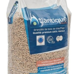 Granulés de bois ATLANTIQUE PELLETS, sac de 15 kg