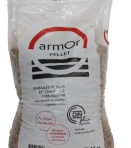 Granulés bois Armor sac de 15kg, 100% résineux, DINplus PEFC