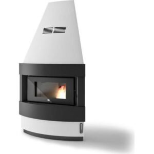 Poêle à granulés 12 kW — Évacuation arrière 8 cm