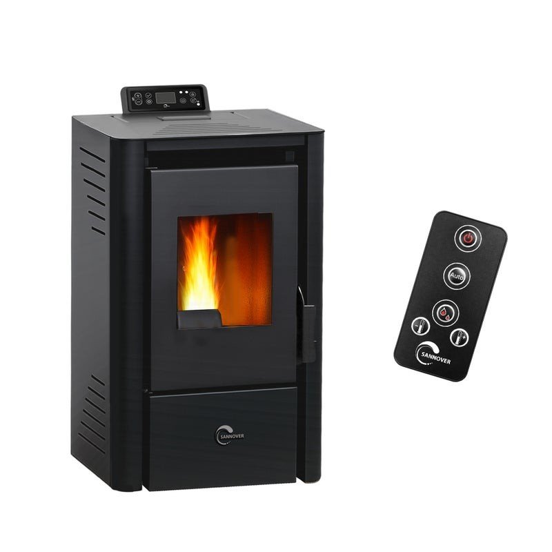 Poêle à granulés air Anita 9,4 kW Noir Sannover