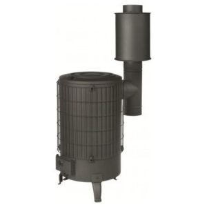 Poêle à bois ECO double combustion 16,8 kW — Rendement 80%