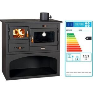 Prity — Poêle à bois avec four 10,1 kW