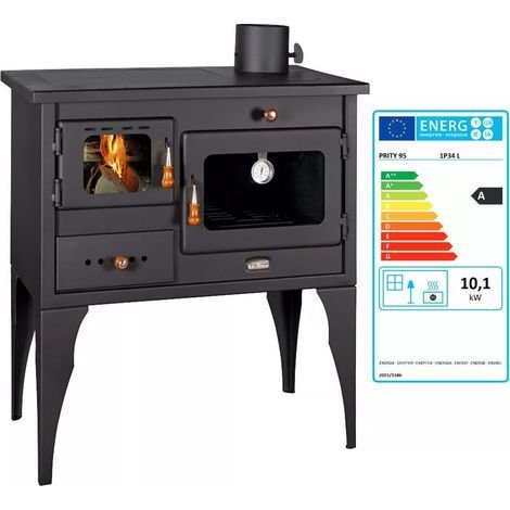 Prity — Poêle à bois 10 kW avec four