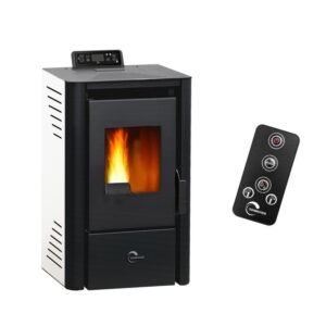 Poêle à granulés étanche Anita 8,2 kW Blanc Sannover