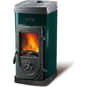Nordica – Poêle à bois 5 kW – Volume de chauffe jusqu'à 143 m³ – Diamètre sortie fumée 120 mm – Rendement 80% – Classe énergétique A