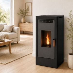 Poêle à granulés étanche fonte - FIREMATIC BR12 PREMIUM 10.3 kW Noir