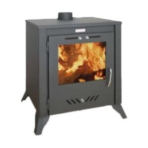 Poêle à bois 15 kW — Sortie de fumée supérieure