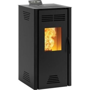 Poêle à granulés INVICTA Adrano 7 Plus Noir 7 kW vitre frontale