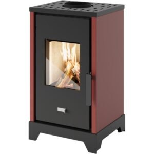 Poêle à bois - PUNTO FUOCO Anya 5 kW Rouge