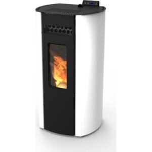 Poêle à granules étanche - LVZ LEANDRO 12C UP - Blanc