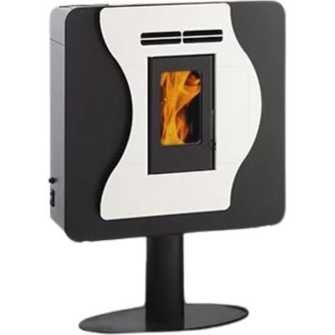 Interstoves – Poêle à granulés étanche 5.6 kW – Rendement 95.9 % – Surface de chauffe 100 m² – Programmation hebdomadaire – Option pilotage à distance
