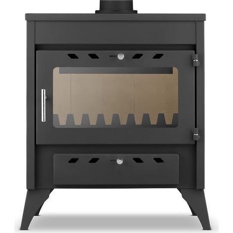 Poêle à bois 13kW — Sortie de fumée haut 130mm