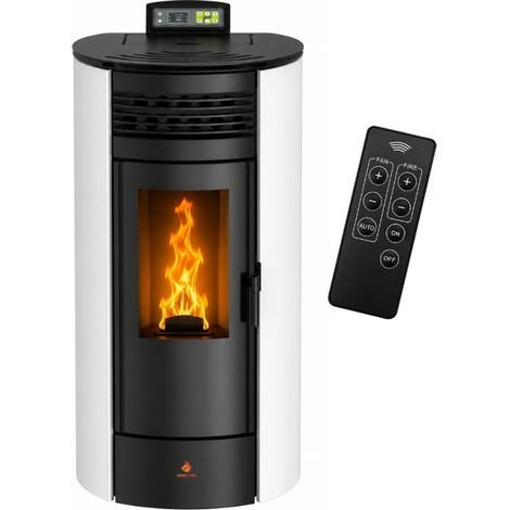 Poêle à granulés Étanche FLORA 14 kW + télécommande -