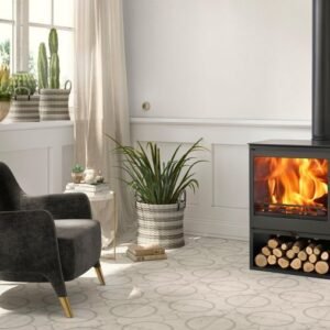 Poele a bois saphir ecodesign noir, PANADERO, 7.1 kW