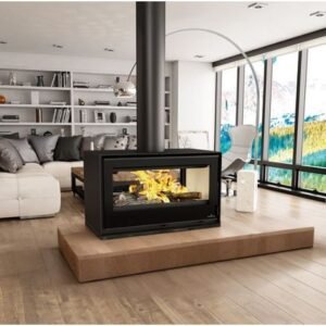 Bronpi — Poêle à bois 2 vitres pose libre 13 kW