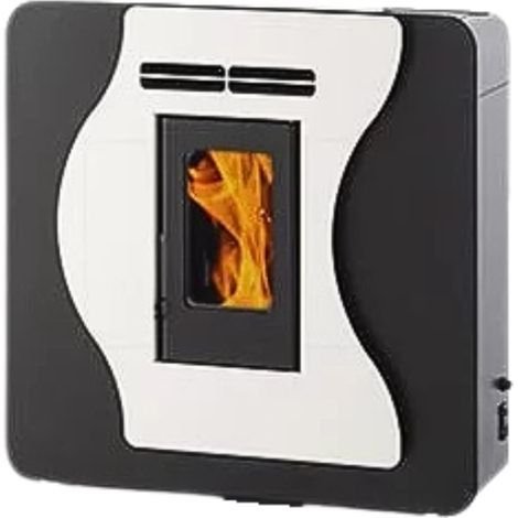 Interstoves – Poêle à granulés étanche 5.6 kW – Installation murale – Rendement 95.9 % – Surface de chauffe 100 m² – Flamme Verte 7 étoiles