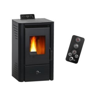 Poêle à granulés étanche Anita 9,4 kW Noir Sannover