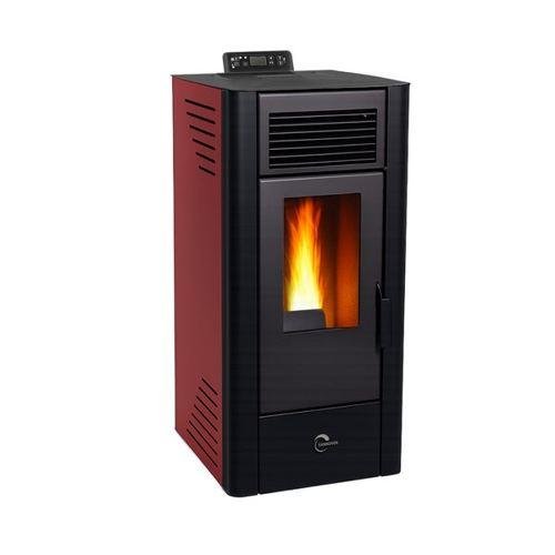 Poêle à granulés air Anita 11,6 kW Bordeaux Sannover