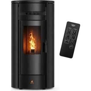 Poêle à granulés Étanche Hydro - LOLA 22 kW + télécommande -