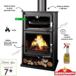Bronpi — Poêle à bois avec four