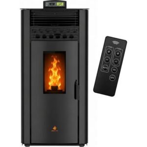 Poêle à granulés Étanche EMMA 15 kW + télécommande -