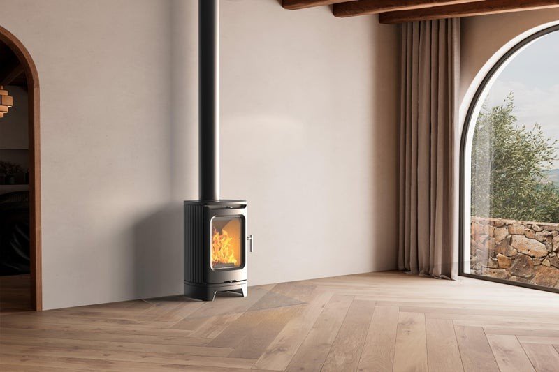 Poêle à bois André, Supra, noir, 5.9 kW